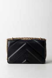 Pinko Love Bag Mini NERO-ANTIQUE GOLD