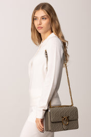 Pinko Love Bag Monogram NOCE-ANTIQUE GOLD