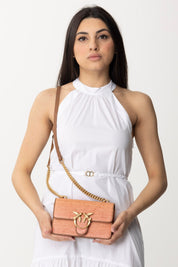 Pinko Love Mini Light In Rafia 103335 FUCSIA/ARANCIONE-ANTIQUE GOLD