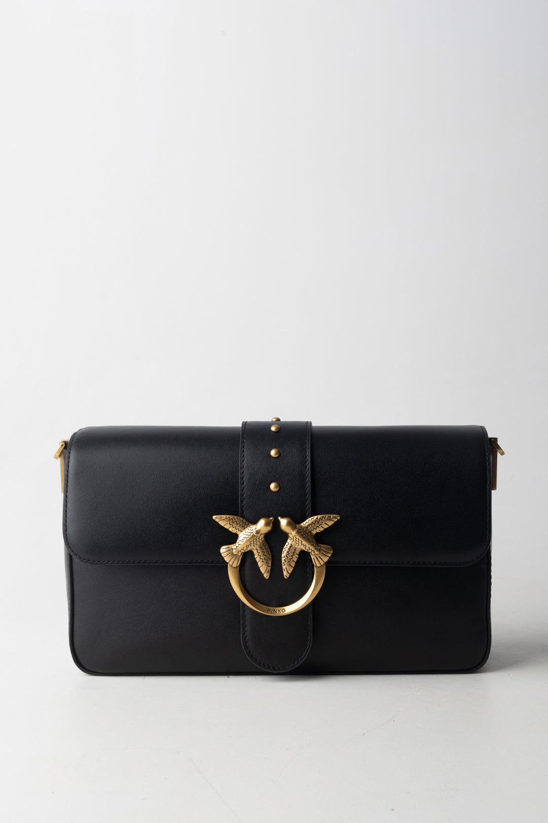 Pinko Love One Classic Slouchy NERO-ANTIQUE GOLD