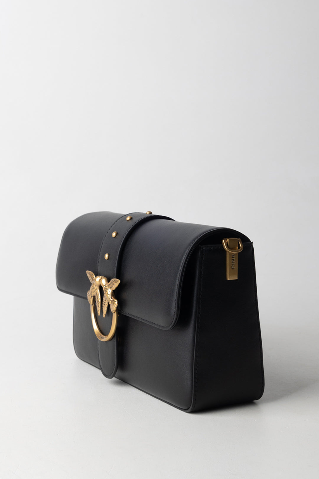 Pinko Love One Classic Slouchy NERO-ANTIQUE GOLD