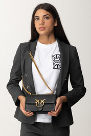 Pinko Love One Mini Bag 100074 NERO-ANTIQUE GOLD