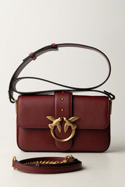 Pinko Love One Mini Bag 104340 A0QO BORDEAUX MERLOT-ANTIQUE GOLD