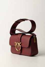 Pinko Love One Mini Bag 104340 A0QO BORDEAUX MERLOT-ANTIQUE GOLD