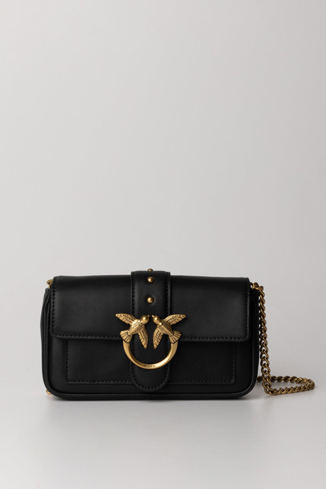 Pinko Love One Pocket Bag 100061 NERO-ANTIQUE GOLD