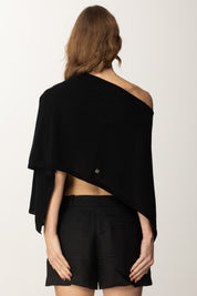 Manila Grace Maglia Asimmetrica Monospalla M452CU NERO