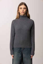 Meme Road Maglia Basica a Collo Alto MRK628 OMBRA