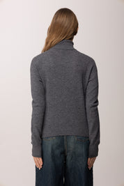 Meme Road Maglia Basica a Collo Alto MRK628 OMBRA