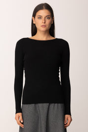 Khloe Femme Maglia Basica Girocollo BLACK