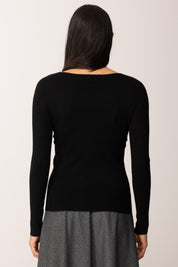 Khloe Femme Maglia Basica Girocollo BLACK