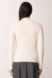 Khloe Femme Maglia Basica Mezzo Collo BURRO