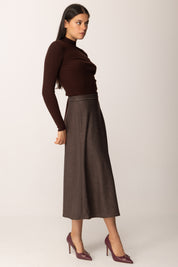 Khloe Femme Maglia Basica Mezzo Collo MORO