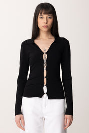 Pinko Maglia con Cut-out 104725 A2F0 NERO LIMOUSINE