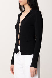 Pinko Maglia con Cut-out 104725 A2F0 NERO LIMOUSINE