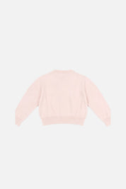 Elisabetta Franchi Bambina Maglia con Logo Gioiello e Borchie Dorate EFMA207CFL151.C063