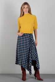 Manila Grace Maglia Corta a Lupetto con Maniche Corte M469VU NUGGET GOLD :AI26