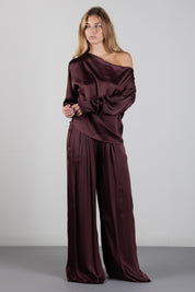 Manila Grace Maglia Fluida con Scollo a Barchetta C136VU PORT ROYALE :AI26