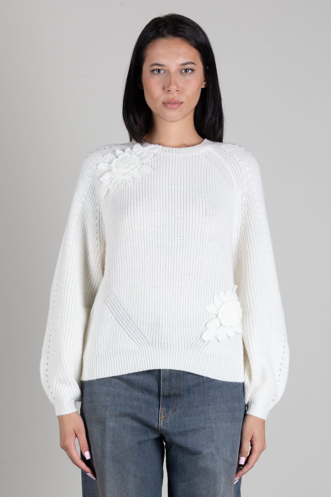 Twin-set Maglia Girocollo Madreperla 262TT3190 MADREPERLA