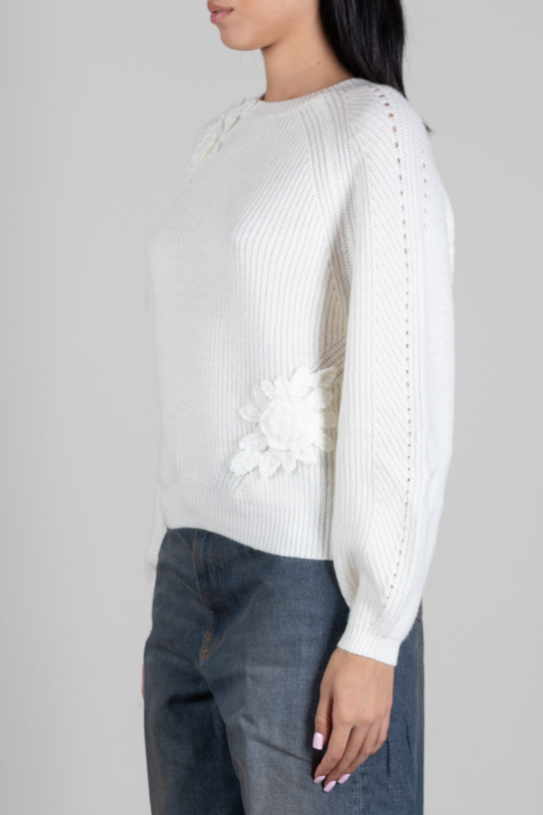 Twin-set Maglia Girocollo Madreperla 262TT3190 MADREPERLA
