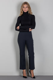 Elisabetta Franchi Maglia In Jersey con Logo Gioiello MD03B66E2 NERO