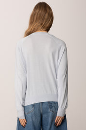 Elisabetta Franchi Maglia In Lana e Seta con Scollo a V MK34S57E2 STARLIGHT