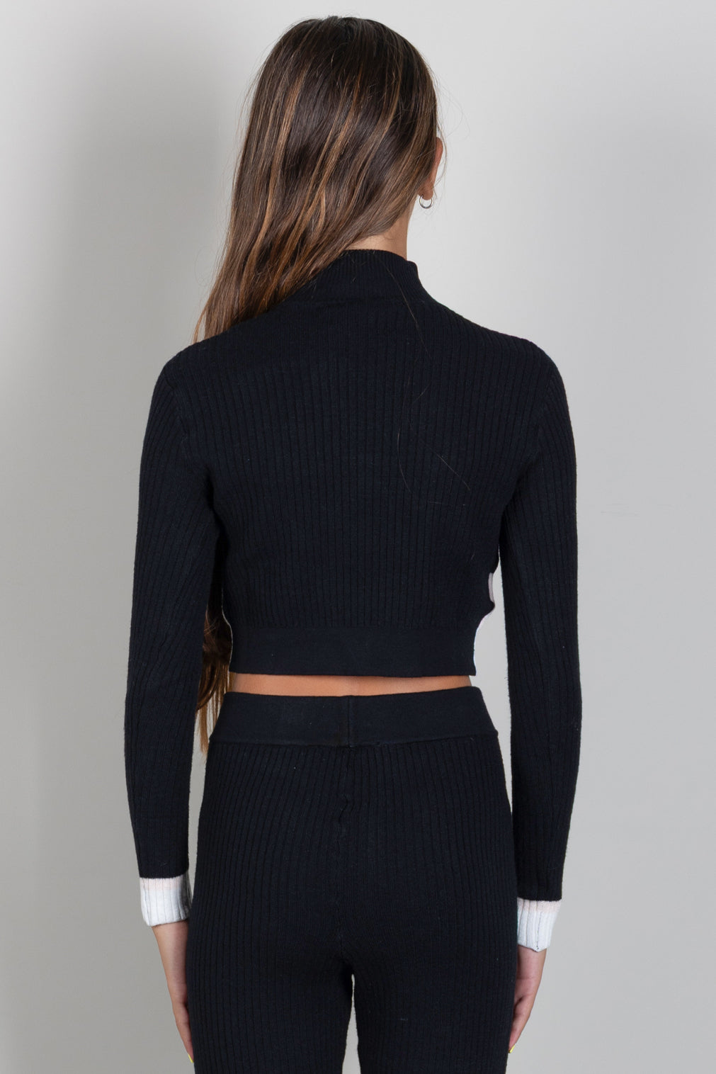 Elisabetta Franchi Bambina Maglia Lupetto Color Block con Logo EFMA202CFL040.D581