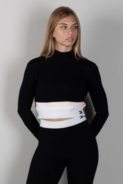 Elisabetta Franchi Bambina Maglia Lupetto Color Block con Logo EFMA202CFL040.D581