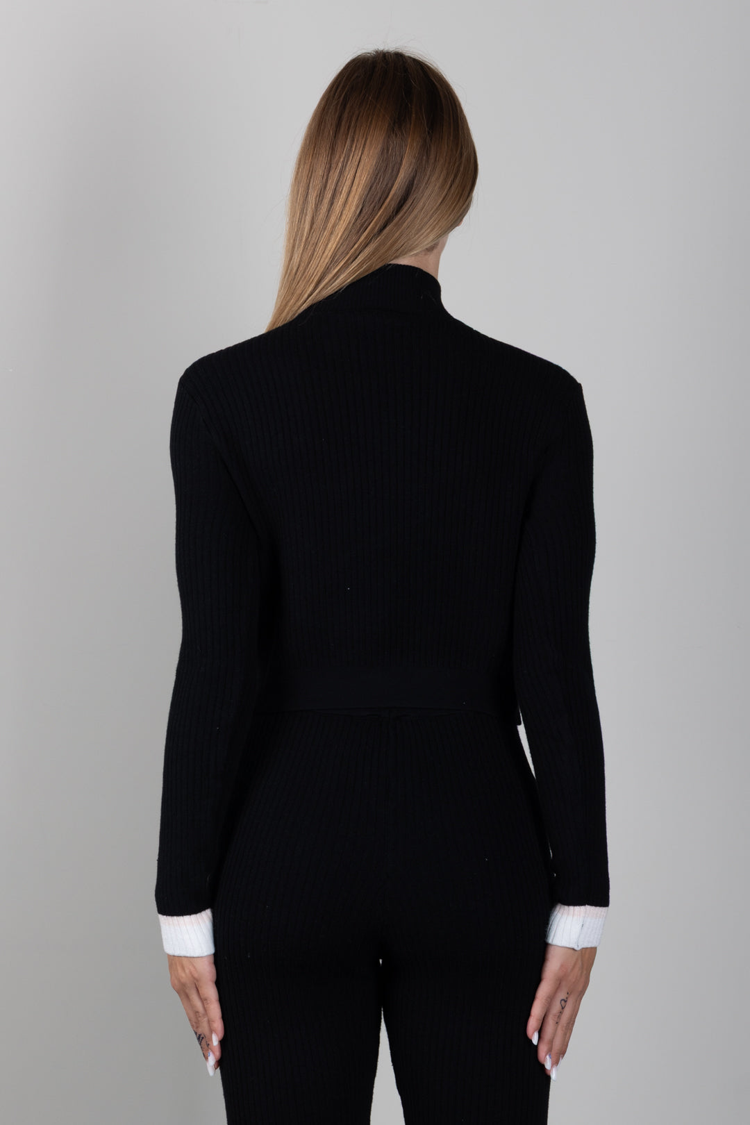 Elisabetta Franchi Bambina Maglia Lupetto Color Block con Logo EFMA202CFL040.D581
