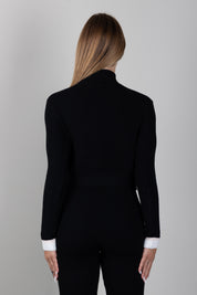 Elisabetta Franchi Bambina Maglia Lupetto Color Block con Logo EFMA202CFL040.D581