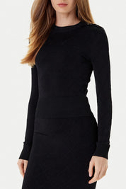 Marciano By Guess Maglia Miley a Rombi 5YGR11 5036Z JET BLACK A996