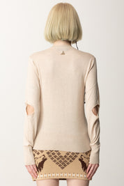 Akep Maglia Scollo a V con Cut-out MGKD07002 SABBIA