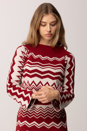 Akep Maglia Scollo Shiffer MGKD11040 ROSSO