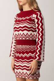 Akep Maglia Scollo Shiffer MGKD11040 ROSSO