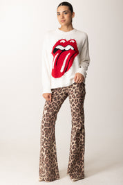 Aniye By Maglia Stampa Stones e Cristalli MILK