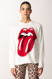 Aniye By Maglia Stampa Stones e Cristalli MILK