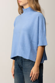 Manila Grace Maglioncino Over a Maniche Corte M433VU LAGO