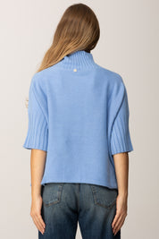 Manila Grace Maglioncino Over a Maniche Corte M433VU LAGO