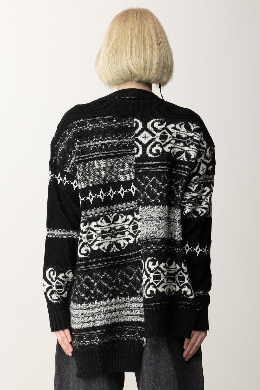 Akep Maglione Fantasia Asimmetrico MGKD07014 NERA