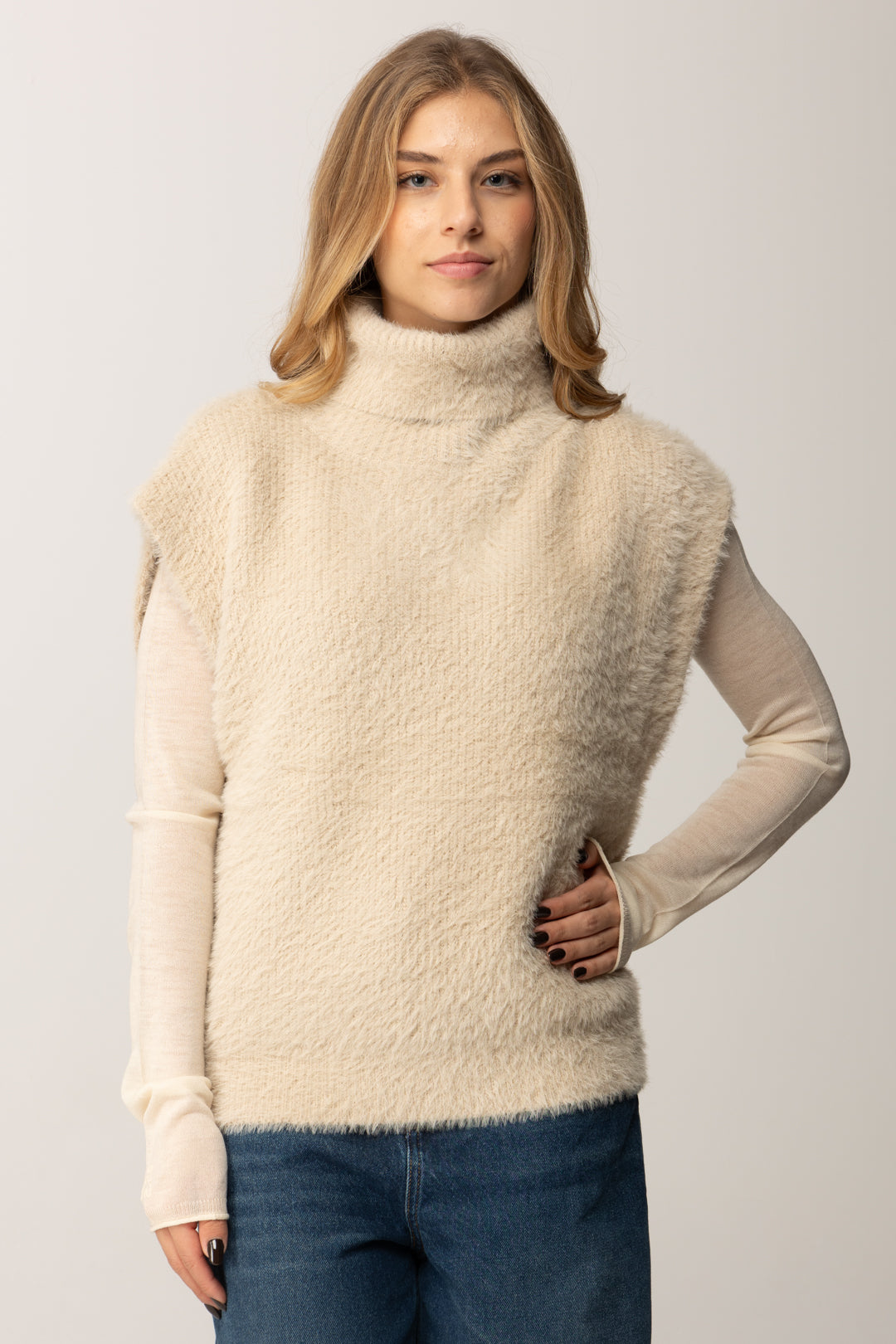 Replay Maglione In Maglia con Cappuccio DK3926.000.G23916 BROWN RICE