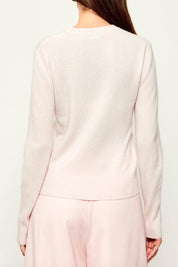 Patrizia Pepe Maglione In Puro Cashmere 8K0269 K247 PEACH DUST CASHMERE