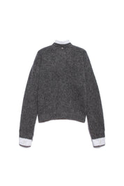 Aniye By Maglione Maddy con Inserto Camicia 181013 GRAY