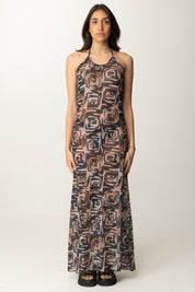 Me Fui Maxi Pareo con Stampa Geometrica e Perline MF25-0306 FANTASIA 5