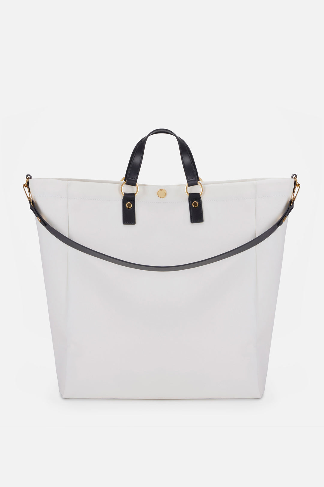 Elisabetta Franchi Maxi Tote In Tela con Lettering BS14A62E2 AVORIO/NERO