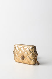 Kurt Geiger Micro Camera Bag Metal a Tracolla con Portacarte 3530161979 GOLD