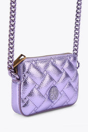Kurt Geiger Micro Kensington Camera Bag con Quilting 3530195979 LILAC