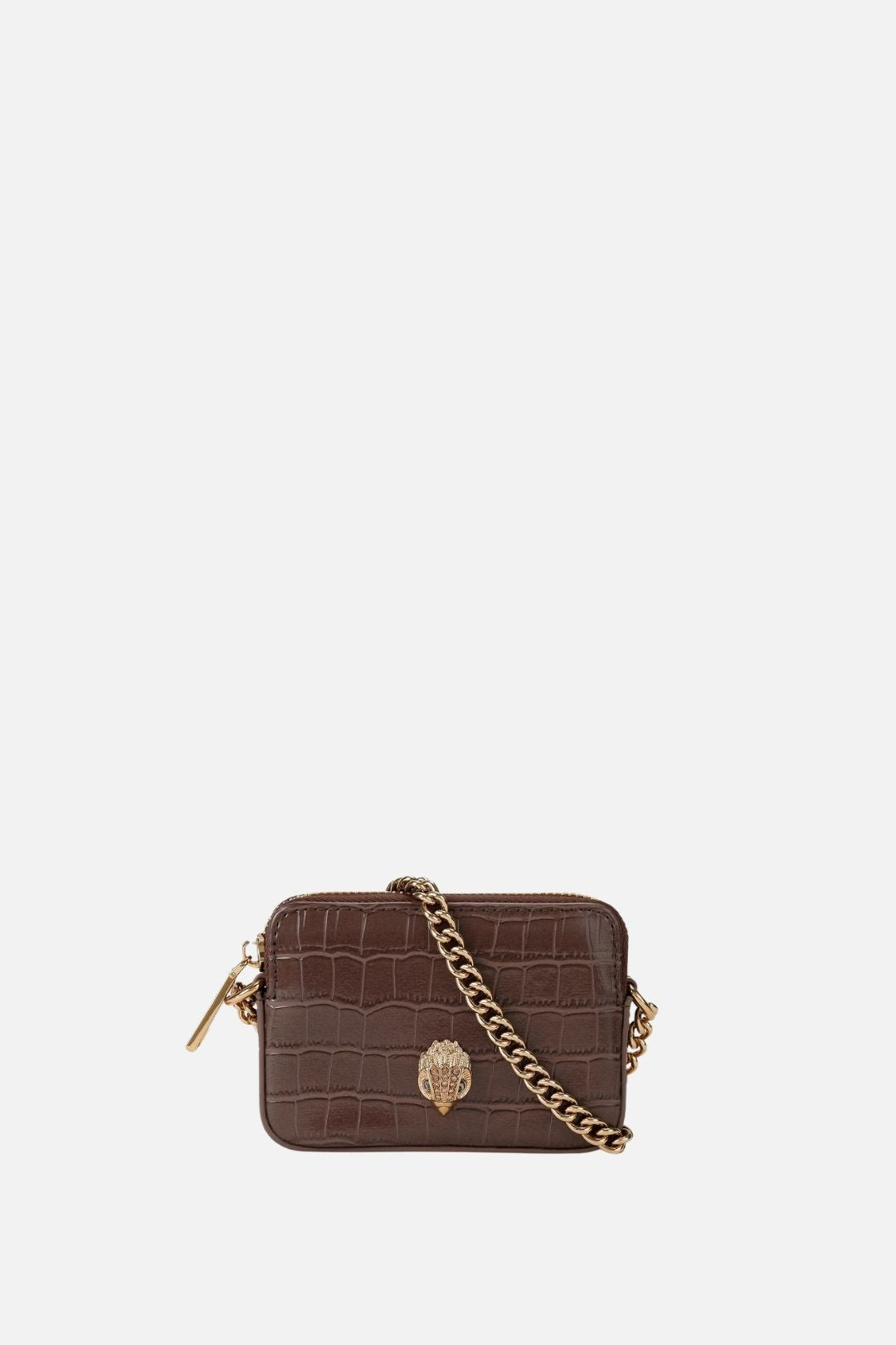 Kurt Geiger Micro Kensington Camera Bag Effetto Coccodrillo 3530130409 BROWN