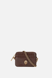 Kurt Geiger Micro Kensington Camera Bag Effetto Coccodrillo 3530130409 BROWN