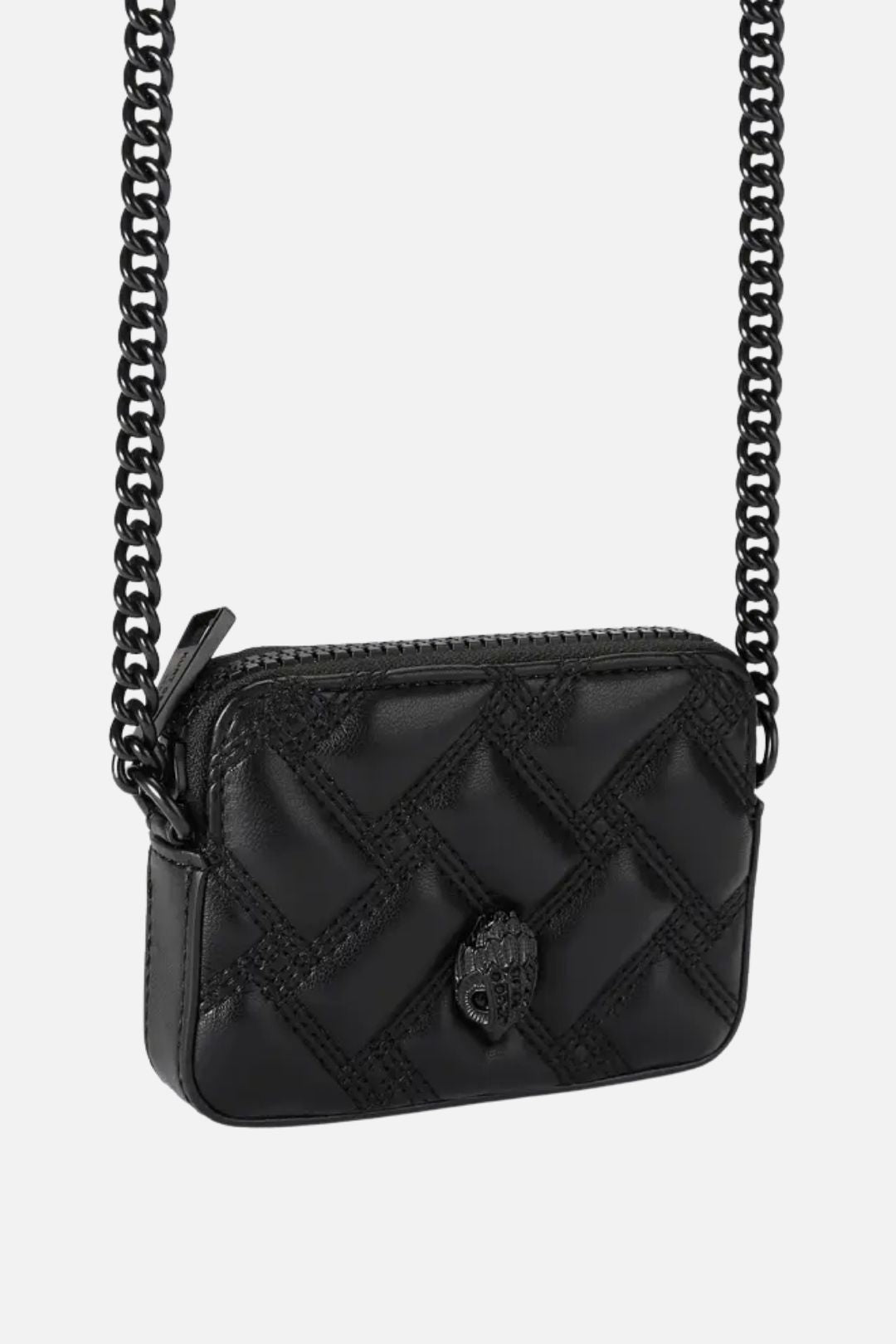 Kurt Geiger Micro Kensington Drench Camera Bag Trapuntata 3735500979 BLACK