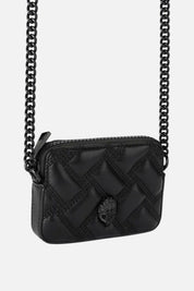 Kurt Geiger Micro Kensington Drench Camera Bag Trapuntata 3735500979 BLACK
