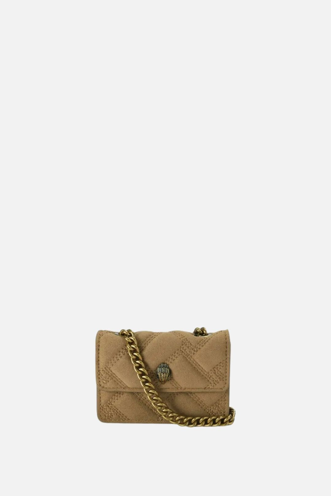Kurt Geiger Micro Kensington In Tessuto Trapuntato con Aquila Gioiello 5848233999 TAN